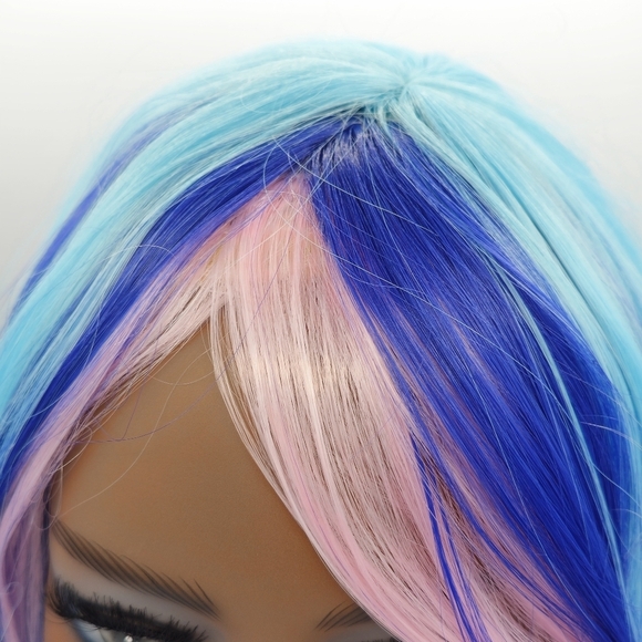 Tailor for Gorgeous You Pink & Purple Long Wavy Synthetic Wig - Picture 3 of 9